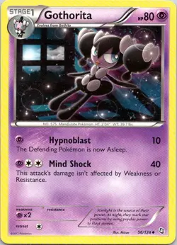 GOTHORITA 56/124 UNCOMMON DRAGONS EXALTED POKEMON LP - Image 1