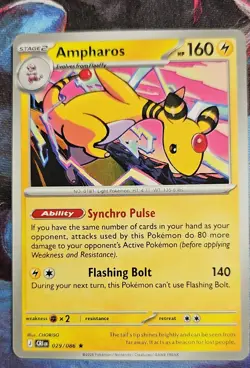 Pokemon Ampharos - (Non-Holo) 029/086 Deck Exclusives Regular Chaos Rising - Image 1