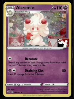 2020 Sword & Shield - Rebel Clash Prize Pack Holo 6 Alcremie Stage 1/Rare #87 - Image 1