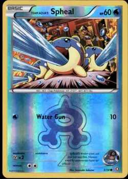 Team Aqua's Spheal Double Crisis Pokemon Near Mint - Image 1