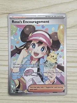 Rosa’s Encouragement 123/088 Pokemon Full Art SAR Perfect Order Pack Fresh - NM - Image 1