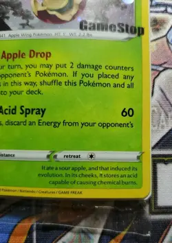 GAMESTOP Flapple 22/192 Pokemon Exclusive Battle Styles Promo Holo NEW SEALED - Image 2