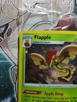 GAMESTOP Flapple 22/192 Pokemon Exclusive Battle Styles Promo Holo NEW SEALED - Image 4
