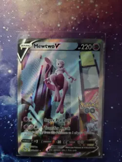 Mewtwo V (Alternate Full Art) 072/078 Pokemon GO Holo - Image 1