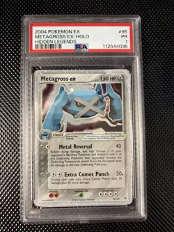 PSA 1 Metagross 2004 EX Hidden Legends 95/101 Holo Pokemon PR LOW POP - Image 1