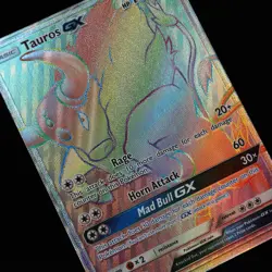 Pokemon TCG - Tauros-GX 156/149 Sun & Moon Secret Rare - NM - Image 1