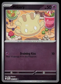 Milcery 043/094 Common Phantasmal Flames Pokemon Reverse Holo Near Mint - Image 1