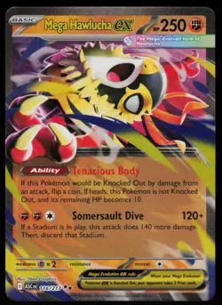 Mega Hawlucha ex 116/217 Double Rare Ascended Heroes Pokemon Holo Near Mint - Image 1