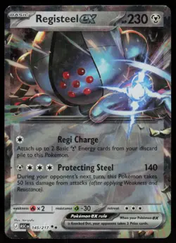 Registeel ex 145/217 Double Rare Ascended Heroes Pokemon Holo Near Mint - Image 1