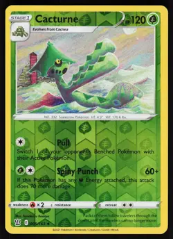 Cacturne 005 Reverse Holo 163 UC Battle Styles Pokemon Near Mint - Image 1