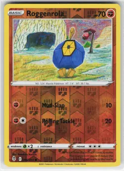 Roggenrola 086 Reverse Holo 203 C Evolving Skies Pokemon Lightly Played - Image 1