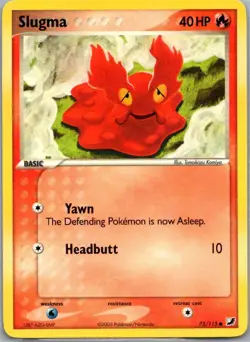 Slugma 73/115 Common Unseen Forces Pokemon Near Mint - Image 1