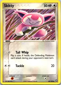 Skitty 62/108 Common Power Keepers Pokemon Moderately Played - Image 1
