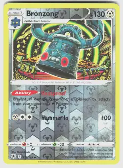 BRONZONG 112/189 UC ASTRAL RADIANCE POKEMON REVERSE HOLO LP - Image 1