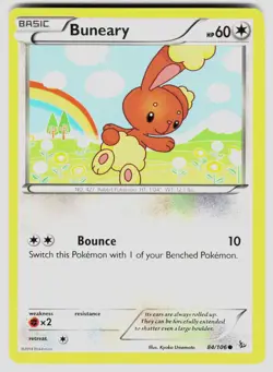 BUNEARY 84/106 C FLASHFIRE POKEMON NM/M - Image 1