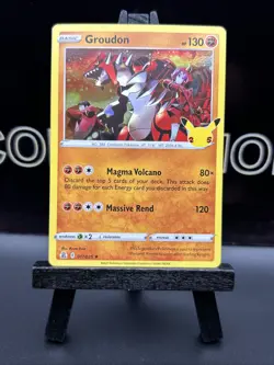 Pokemon TCG Celebrations 25th Anniversary Holo Rare - Groudon 017/025 - 2021 LP - Image 2