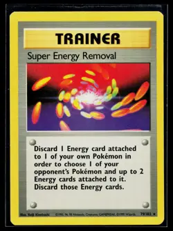 Super Energy Removal 79/102 Base Set Unlimited Rare Lightly Played - Image 1