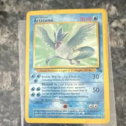 Wizards of the Coast Articuno 17/62 Fossil Holo Rare Unlimited Eng 1999 70HP - Image 1