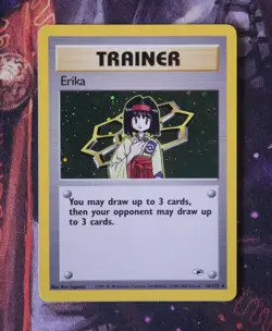 Erika Trainer Gym Heroes Holo Rare NM 16/132 Pokemon TCG HOLO BLEED - Image 1