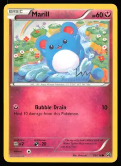 Marill 76/114 C Steam Siege Pokemon NM - Image 1