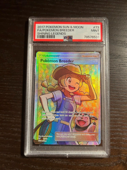 POKEMON 2017 Shining Legends Full Art POKEMON BREEDER #73 PSA 9 - Image 1