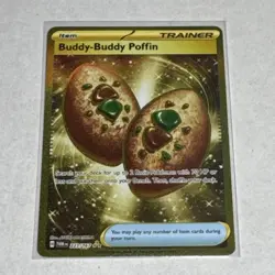 Pokemon TCG Buddy-Buddy Poffin 223/167 Twilight Masquerade Secret Rare Holo - Image 1