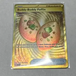 Pokemon TCG Buddy-Buddy Poffin 223/167 Twilight Masquerade Secret Rare Holo - Image 3
