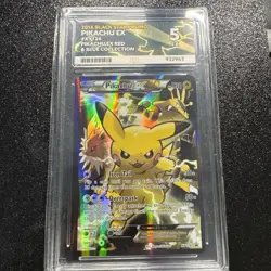 🔹ACE 5 EX🔹Pikachu EX XY124 Black Star Promo🔸Pokemon Red & Blue Collection - Image 1