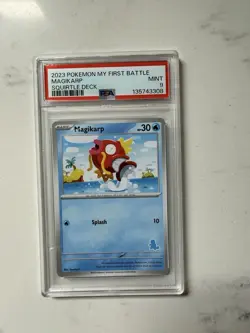 Pokemon TCG My First Battle Magikarp Regular EN 2023 PSA 9 Basic HP 30 - Image 1