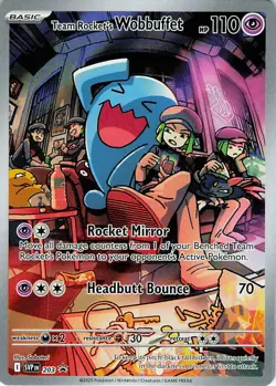 Team Rocket's Wobbuffet Holo Promo SV: Scarlet & Violet Promo Cards 203 NM - Image 1