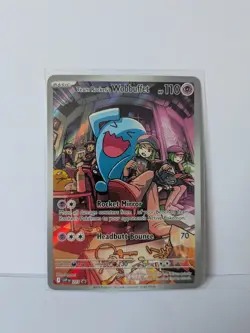 Team Rocket's Wobbuffet 203 Sv: Scarlet & Violet Promo Cards Holo - Image 1