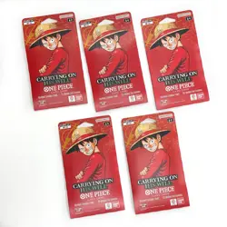 One Piece TCG OP-13 Carrying On His Will Sleeved Booster Pack English Lot of 5 - Image 3