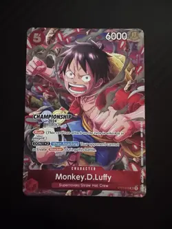 CARTE ONE PIECE - CHAMPIONSHIP 2024 - ST01-012 - MONKEY.D.LUFFY NEUF ENGLISH ! - Image 1