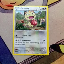 Meowth 67/108 Common Roaring Skies Pokemon Lightly Played - Image 1
