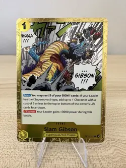 One Piece CCG Slam Gibson Legacy Of The Master Foil Card OP12-117 NM - Image 1