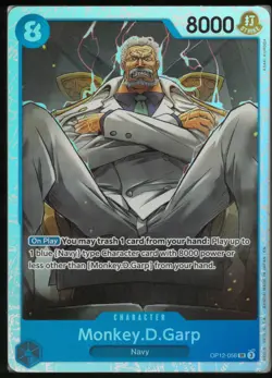 Monkey.D.Garp OP12-056 Super Rare Legacy of the Master One Piece Near Mint - Image 1