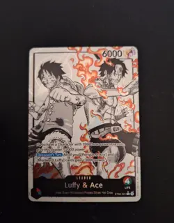 ST30-001 Luffy & Ace leader Alt Art (Parallel) One Piece Card Game ENGLISH Deck - Image 1