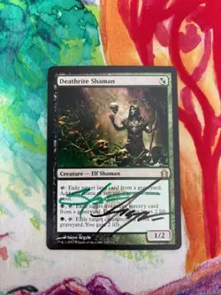Deathrite Shaman Signed MAGIC THE GATHERING MTG Steve Argyle - Image 1