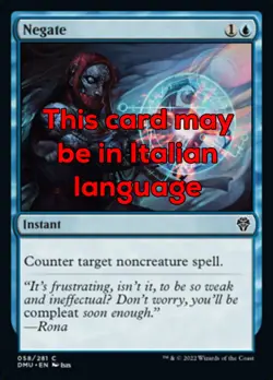 MTG 4x NEGATE EXC - NEGARE 58 - DMU - MAGIC - Image 1