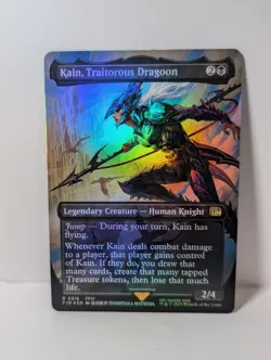 Kain, Traitorous Dragoon - Borderless Foil - Final Fantasy FIN - NM - MTG - Image 1