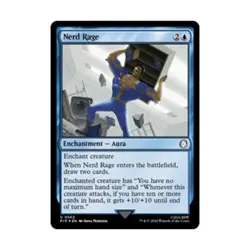 WotC Universes Beyond: Fallout Nerd Rage (Surge Foil) (U) (Foil) NM - Image 1