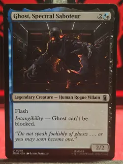 Ghost, Spectral Saboteur - 0214 - Marvel Super Heroes MSH - MTG NM/M - Image 1
