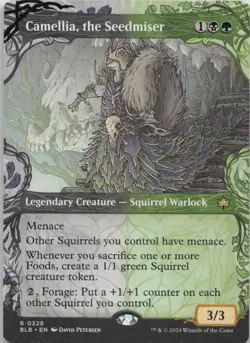 Camellia the Seedmiser Showcase R Bloomburrow 328 LP MTG - Image 1