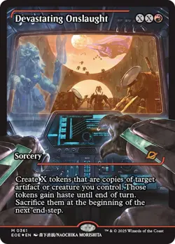 MTG [EOE-361 Foil NM] Devastating Onslaught (0361) (Showcase) - Image 1