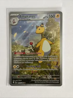 Pokemon TCG Ampharos Chaos Rising Illustration Rare 90/86 Near Mint - Image 1