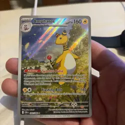 Pokemon TCG Ampharos Chaos Rising Illustration Rare 90/86 Near Mint - Image 1
