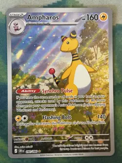 Pokemon TCG Ampharos Chaos Rising Illustration Rare 90/86 Near Mint - Image 1