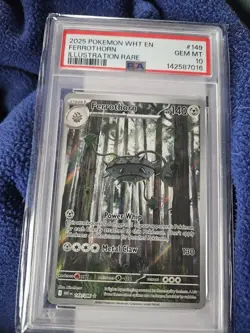 Pokemon Ferrothorn 149/086 White Flare PSA 10 English Illustration Rare - Image 1