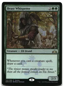 MTG Beast Whisperer FOIL R Guilds of Ravnica 123 LP - Image 1