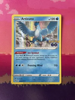 Pokemon Card Articuno Pokemon Go Holo Rare 024/078 Near Mint - Image 1